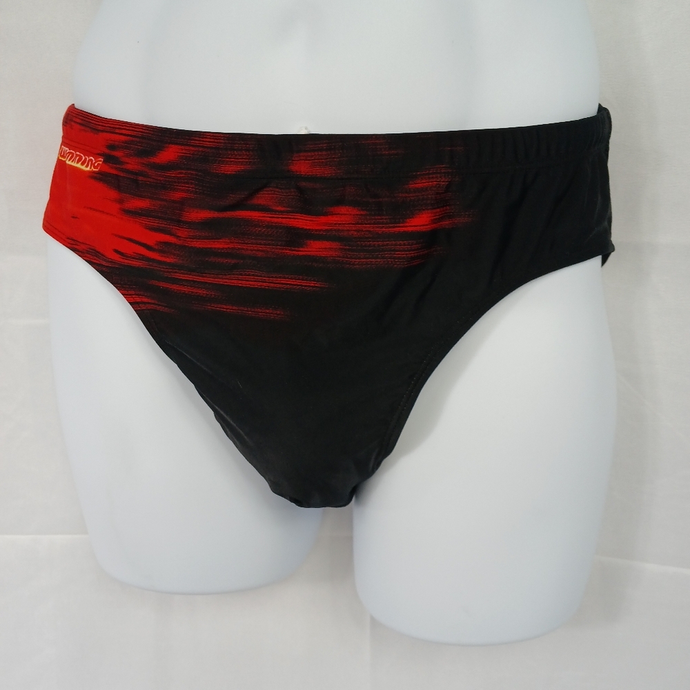 TYR Black and Red Swim Briefs SIZE L